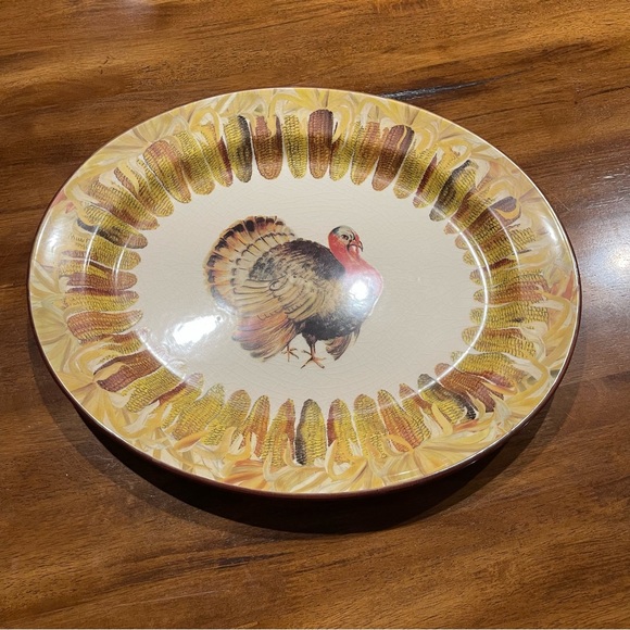 Ceramisia Turkey Platter Made in Italy - Picture 5 of 9